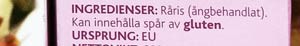 Frebaco rärris ingredienser