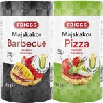 Mattips: Friggs lanserar glutenfria majskakor med pizza och barbecue smak